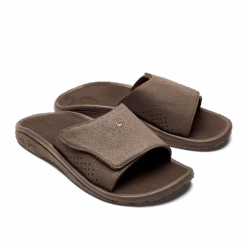 OluKai Nalu Slide - Dark Java -OluKai 10332 4848 003 M NaluSlide DkjDkj
